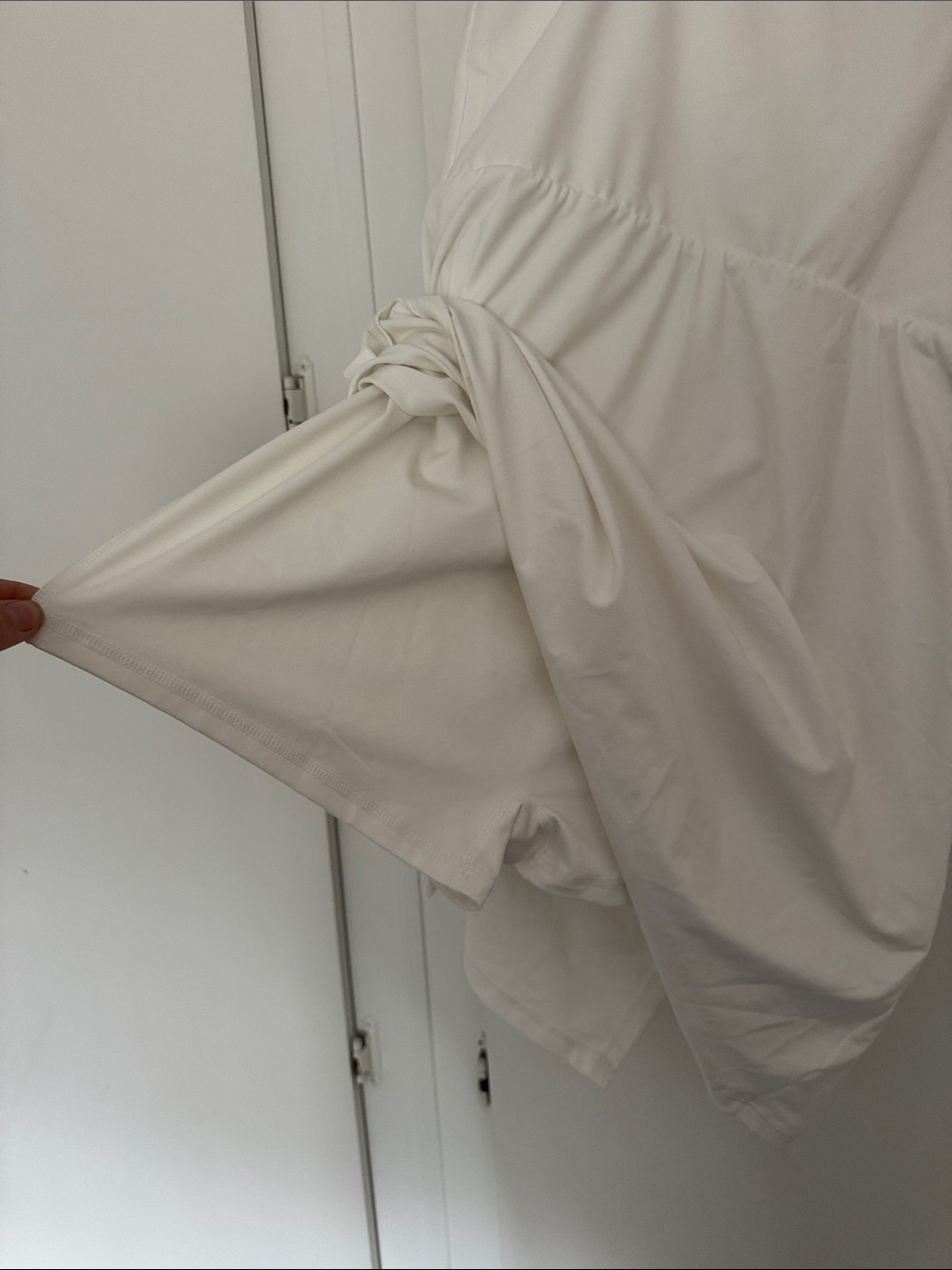 White Punk Goth Gothic Dress with Buckle Details - Picture 5 of 5